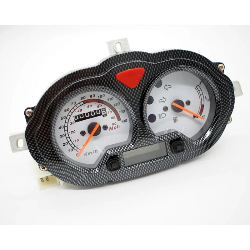 Tacômetro com Medidor de Combustível para Motocicleta Velocímetro Clássico Odômetro Qianjiang 2 Instrumentos