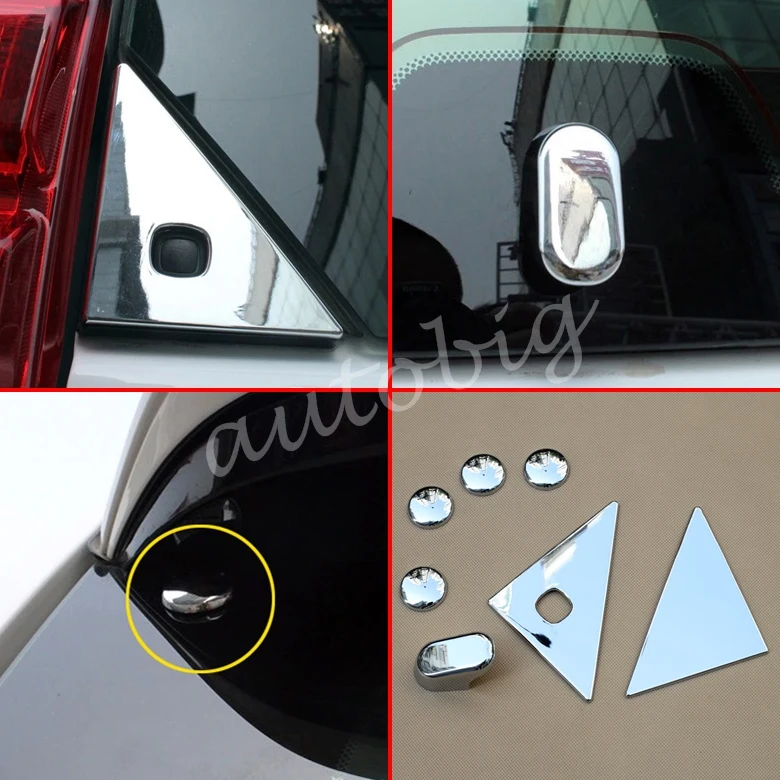 

Chrome Rear Window Trim FOR 2014 2015 2016 2017 Toyota Prado J150 Styling ABS Land Cruiser Windshield Molding Cover
