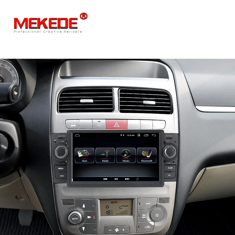 Flash Deal Car Multimedia player GPS Android8.1 Android9.1 Car Radio 1 Din DVD For Fiat/Grande/Punto/Linea 2007-2012 Radio FM steering 5