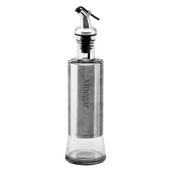

Houmaid Stainless steel glass leakproof oil bottle vinegar sauce seasoning storage jars kitchen accessories 300ml
