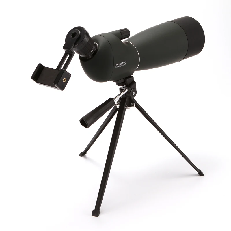 25 75X70 Zoom Spotting Scope with Tripod Long Range Target Shooting