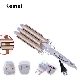 High Quality Professional 110-220V Hair Curling Iron Ceramic Triple Barrel Hair Curler Hair Waver Styling Tools Hair Styler 47 High Quality Professional 110-220V Hair Curling Iron Ceramic Triple Barrel Hair Curler Hair Waver Styling Tools Hair Styler 47
