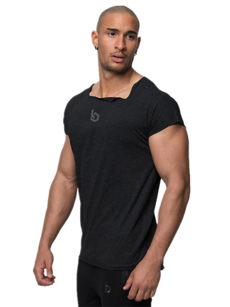 Men Gyms Fitness Bodybuilding Slim T shirt Muscle Man Summer Casual ...
