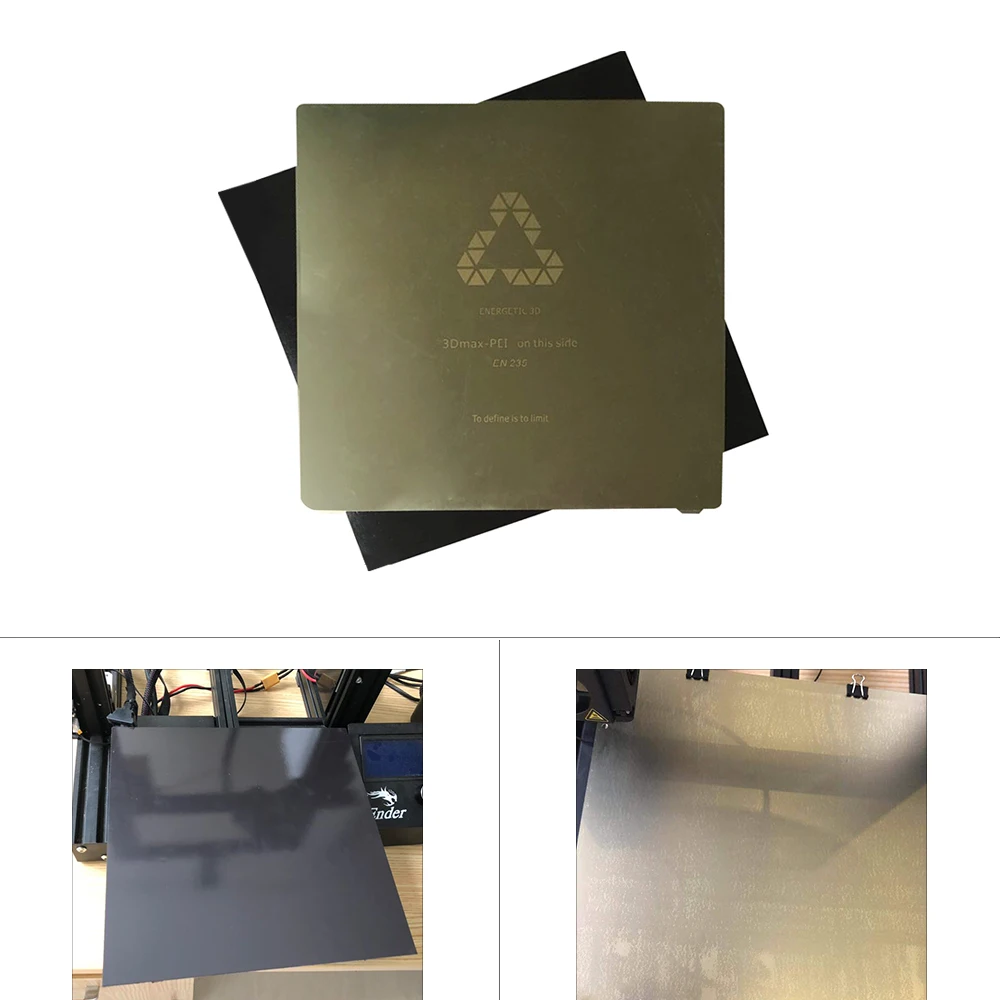 Mola de Aço Folha de Cama Calor + Flex Magnética para Cr-x Impressora de 320x310mm Flexbed Nova Atualização Impressora 3d Etiqueta Cr-10s Pro Pei 6 Computador e Escritório