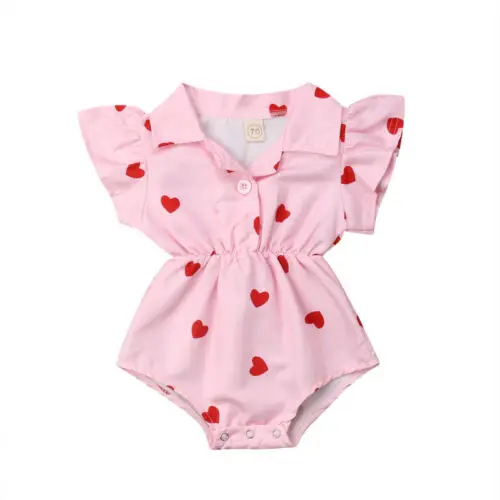 

Pudcoco Newborn Infant Baby Girl Summer Leopard pattern Blouse Romper Bodysuit Jumpsuit Outfits Sunsuit