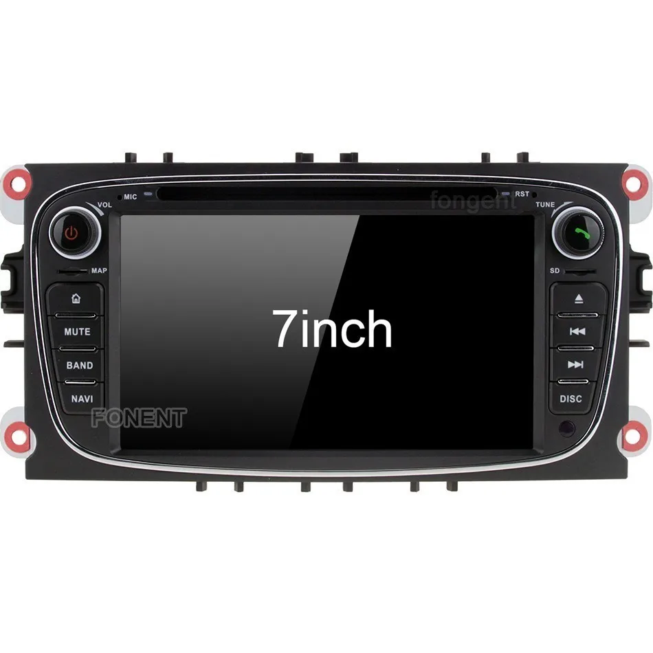 Discount For Ford Mondeo Focus 2007-2011 S-Max C-Max 2008 2009 2010 2011 Galaxy Kuga Car auto Radio GPS Navigator Android DVD Multimedia 1