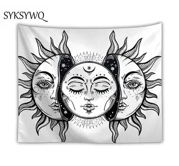 

indian home decor sun and moon bohemia mandala blankets tapestry polyester fabric wall mandala