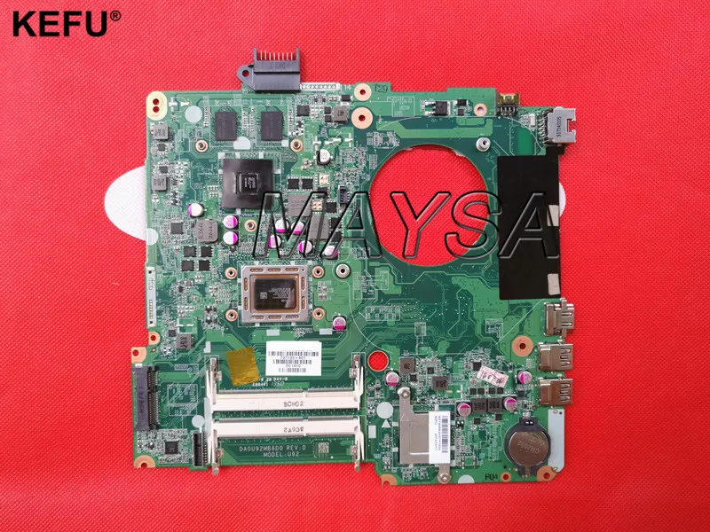 Оригинальная материнская плата для ноутбука HP Pavilion 15-N 737138-501 737138-001 DA0U92MB6D0 REVD A10-4655M