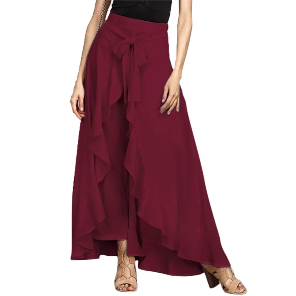 New Long Skirt Floor Length Ladies High Waisted Skirts Women Neon red white Black Saias Longa Femininas Formal Jupe Femme