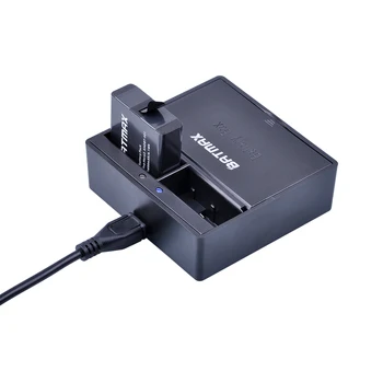 

1PC For New Gopro 5 AHDBT-501 Camera Battery+USB Dual Charger box for Gopro hero 5 hero 6 New Gopro7 Gopro 8 Action Camera
