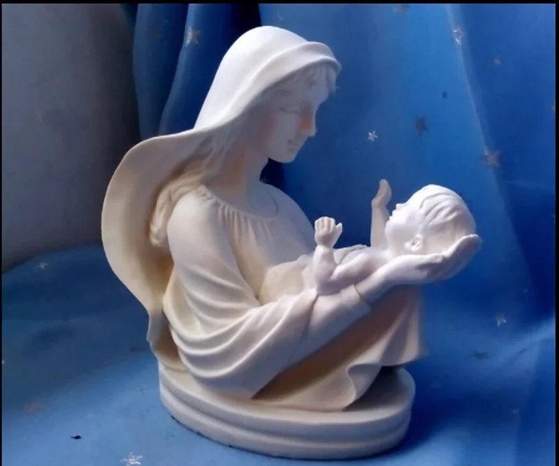 Христианские католические ремесла подарок декоративные аксессуары для автомобиля Девы Марии держа ребенка декоративные сувениры День матери Подарки