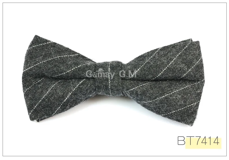 Formal Commercial Bowtie for Men's Wedding Party Male Skinny Plaid Bow ties Gravatas Slim Cravat Accessories - Цвет: BT7414