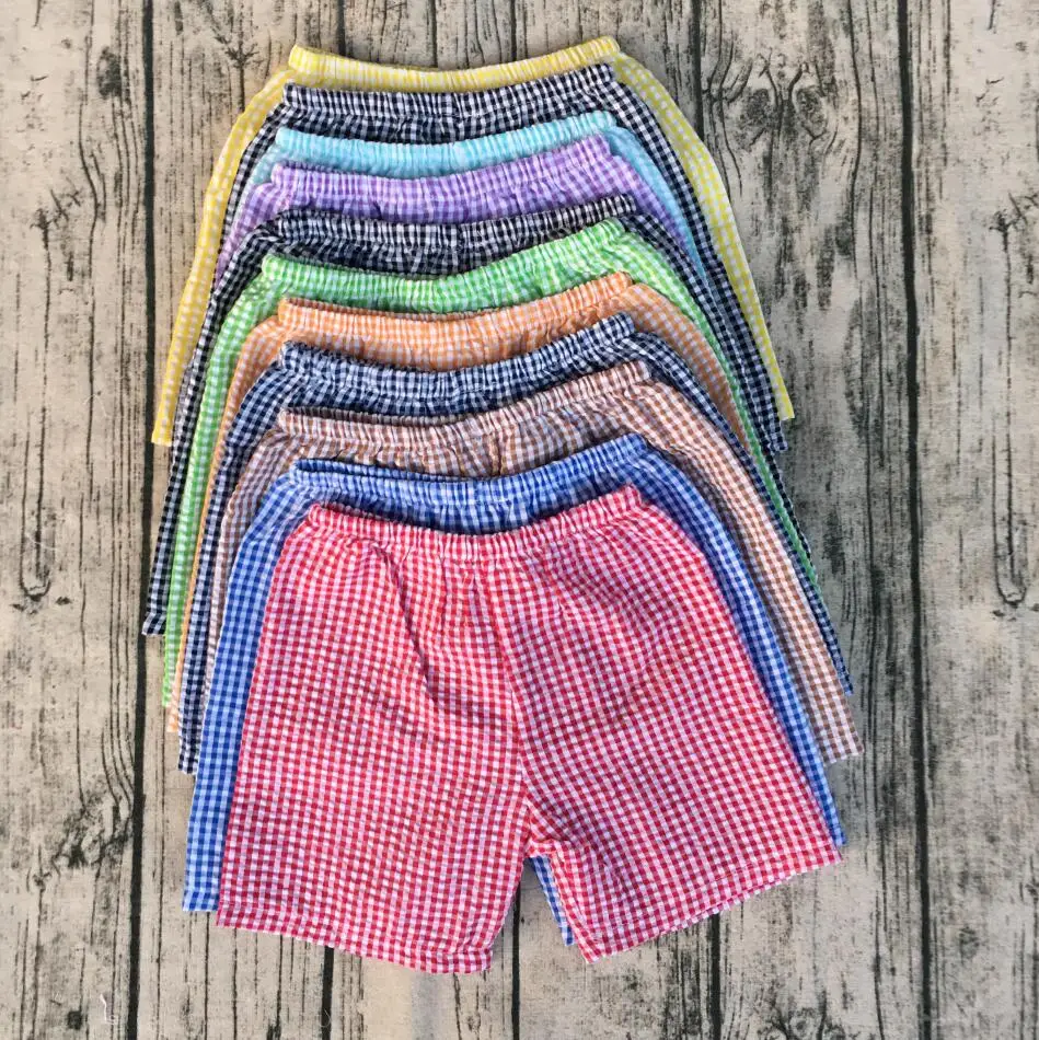 Hawaii Beach Kid Shorts Boys Wear/Little Boy Beach Seersucker Shorts
