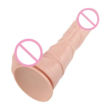 S/L Flesh Realistic Dildo no Vibrator with Suction Cup Silicone Dildos Artificial Penis Adult Sex Toy for Women Sex Products 3