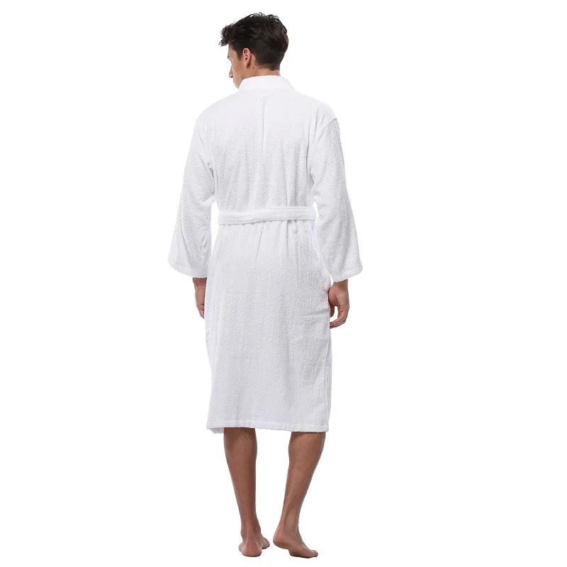 Hombre Bata ligera 100/% algod/ón a rayas
