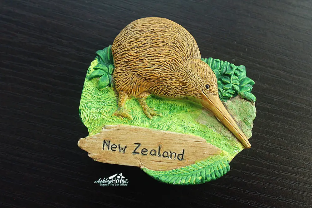 Туристический сувенир KIWI из Новой Зеландии 3D Резина декоративный магнит на