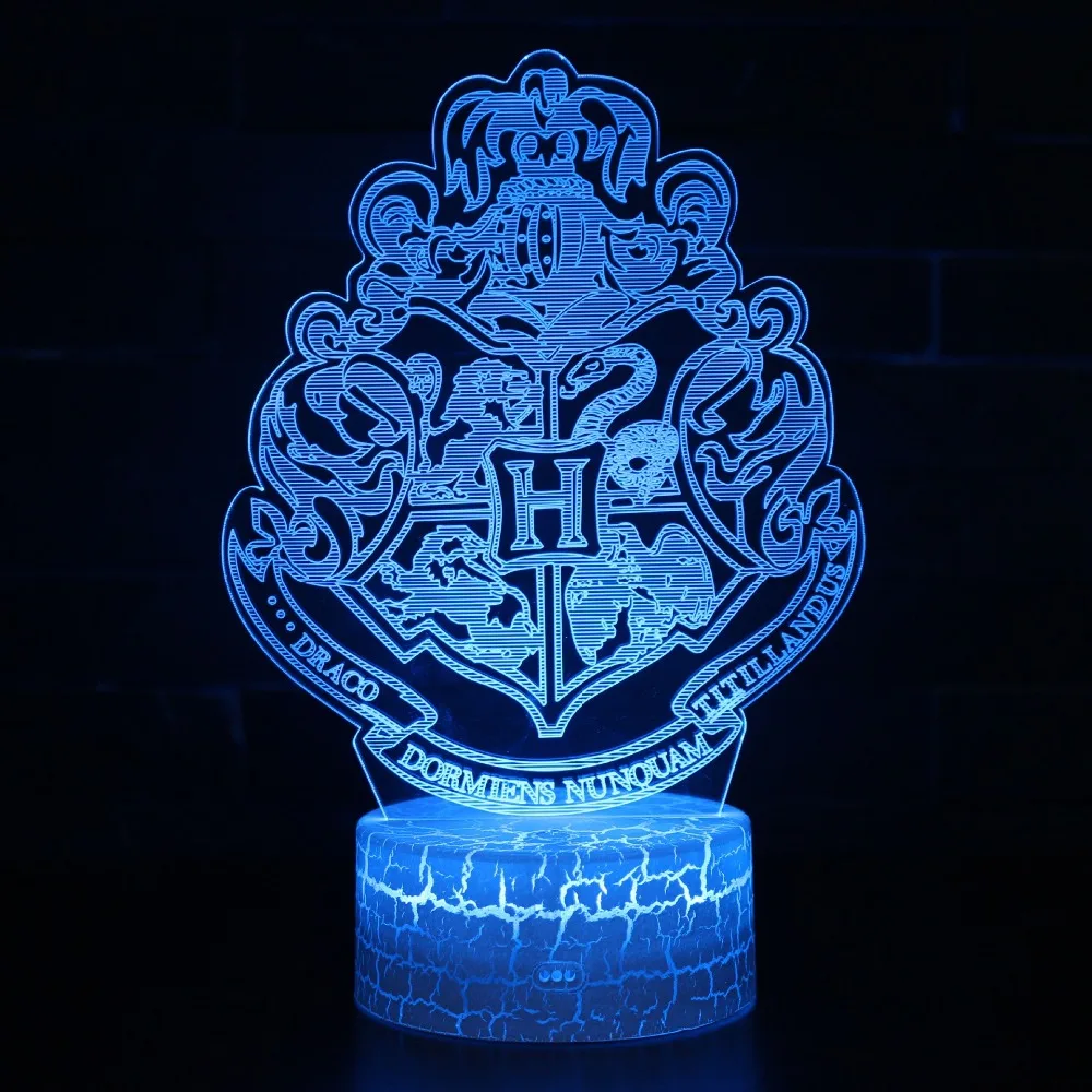 هاري بوتر شخصيات اللعب 3d 7 لون تغيير مسة التبديل نوم خزانة الإبداعية هدية للأطفال عيد سعيد الحزب 2018