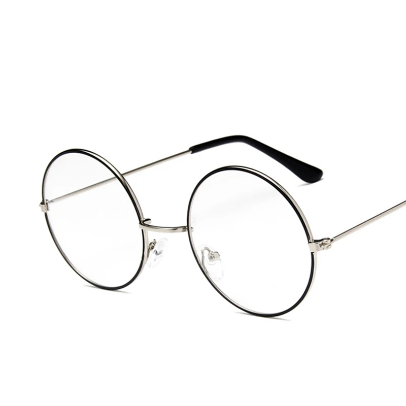 Круглые очки оправа металла оправа Очки для работы за компьютером очки прозрачные линзы оптические женские прозрачные очки