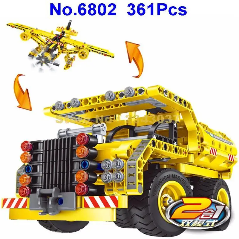 361 шт. 2 в 1 Детский конструктор|building blocks|block blocktruck blocks |