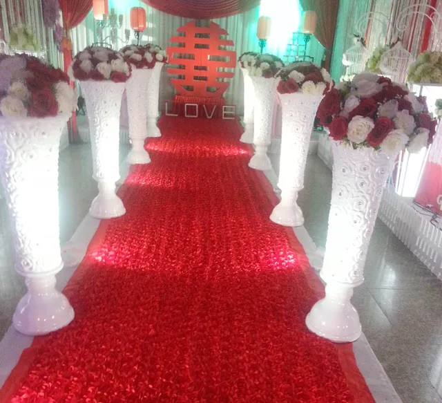 Rose Wedding Carpet Table Covers Party Rose Wedding Carpet Table Covers Party Decoration Petal Red Backdrop
