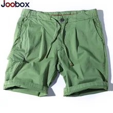 Для мужчин S Летние Шорты хлопковые однотонные Для мужчин Рубашки домашние Молния Fly Фитнес мужской короткий карман Дизайн Бермуды для отдыха пляжные шорты бренд