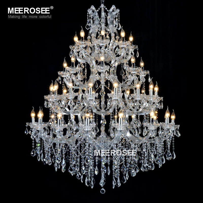 

Large Luxurious Chandelier Light Fixture Maria Theresa Clear Crystal Suspension Lamp for Living room Dining room Hotel Project
