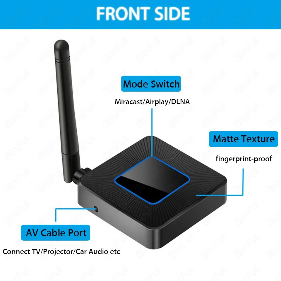 Беспроводной HDMI адаптер Wifi Дисплей приемник HDTV для Iphone Ipad Samsung Micro USB Type C телефон