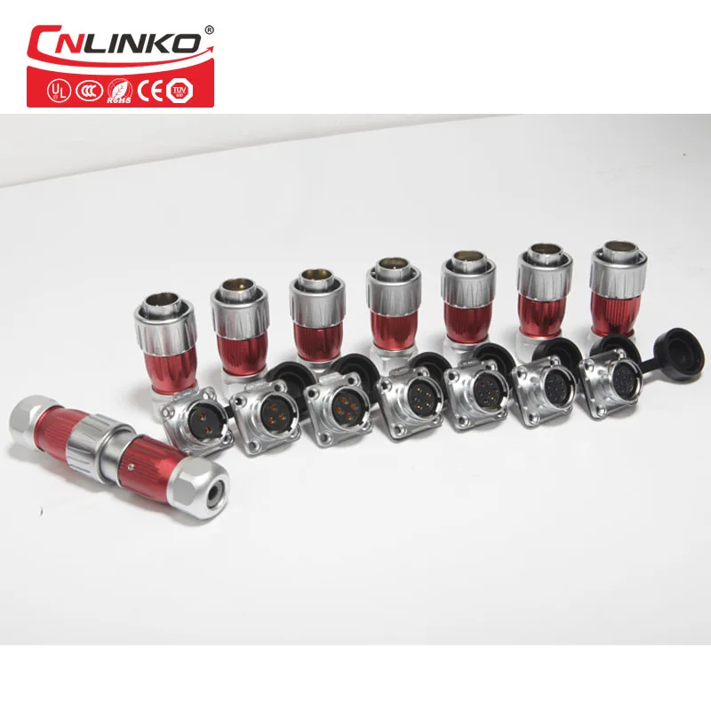 Solder/Crimp 2-12Pin Electrical Waterproof Power Connector Industrial Male Plug Female Panel Mount Socket Cylindrical Solder/Crimp 2-12Pin Electrical Waterproof Power Connector Industrial Male Plug Female Panel Mount Socket Cylindrical