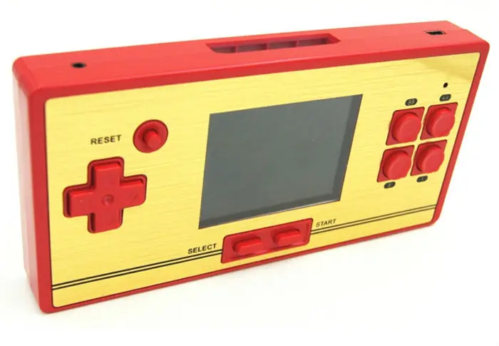 

HaoLongGCP game console preload 600 classical mini game 2.6 inch handheld game player with TV cable support 8 bit nes console