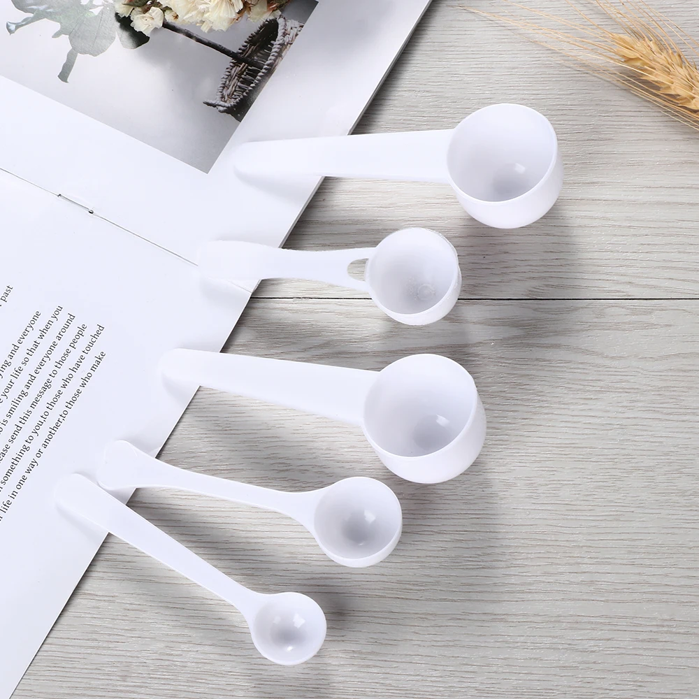 10PCS Plastic Measuring Spoons Coffee Protein Milk Powder Scoop PP