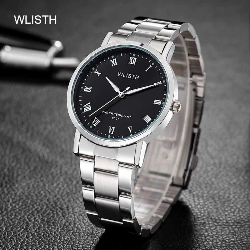 

WLISHI Watch Men Reloj Hombre Luxury 3bar Fashion Casual Luxury Quartz Dual Display Waterproof Luminous Hands Relogio Masculino