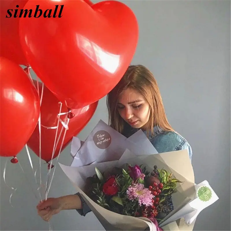 

1PCS 36inch Giant Balloon Romantic Heart Shape Latex Balloons for Valentine's Day Decorations Balloon Globos Wedding Decoration