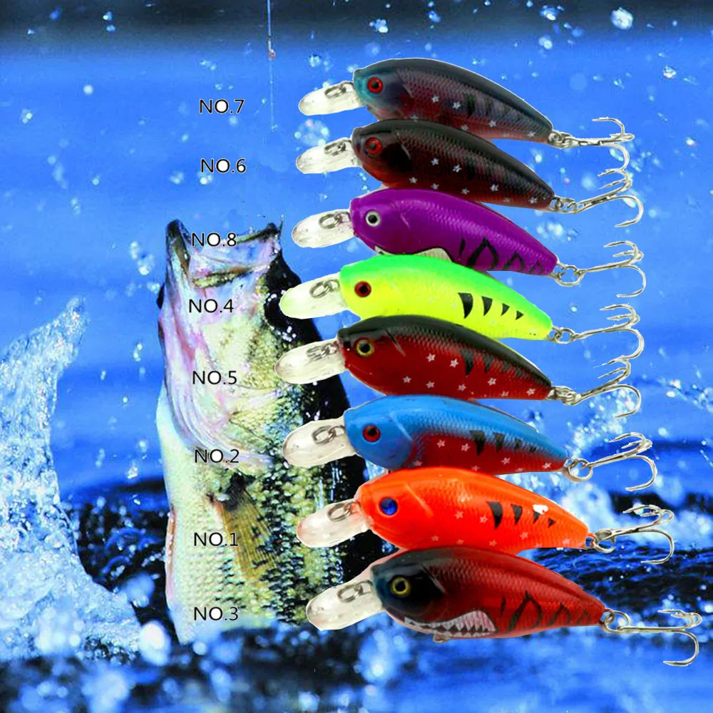 2017 NEW HOT 8Pcs Fishing Lures Kinds of Minnow Fish Bass Tackle Hooks Baits Crankbaits September8 2017 NEW HOT 8Pcs Fishing Lures Kinds of Minnow Fish Bass Tackle Hooks Baits Crankbaits September8