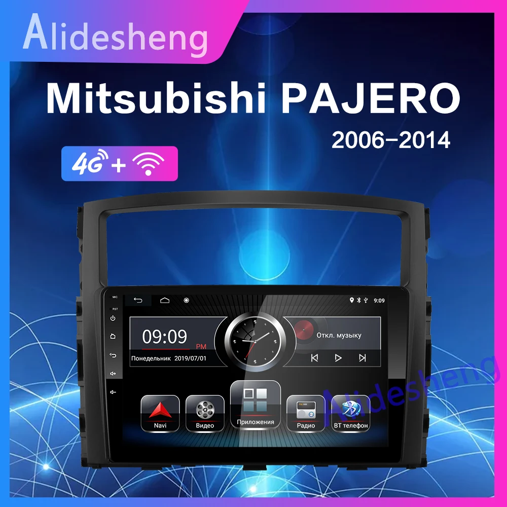 4G Android 8,1 автомобильный мультимедийный плеер для MITSUBISHI PAJERO V97 2006 2007 2008 2009 2010 2011 2din стерео радио gps навигации