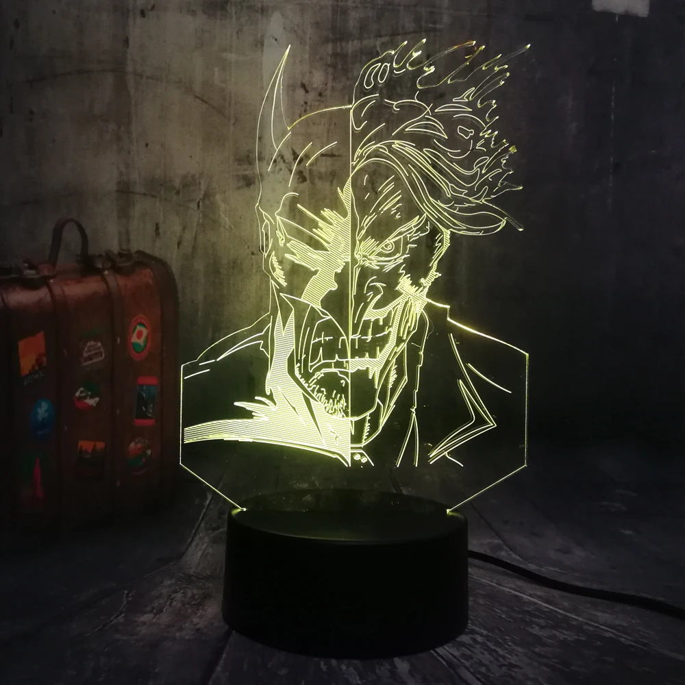 Лига Справедливости двусторонний Бэтмен клоун Джокер DC Hero 3D RGB светодиодный
