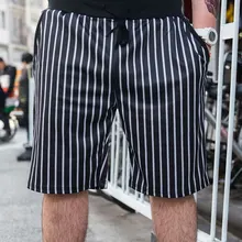 Большие размеры Мужская Плюс просторная одежда короткие летние прямые свободные мужские повседневные полосатые корейские шорты Размер 3XL 4XL 5XL 6XL