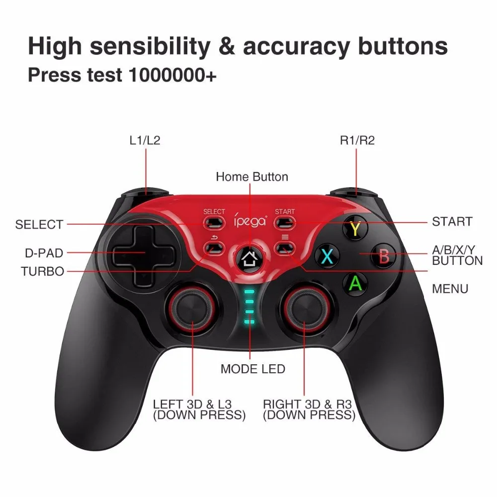 Ipega PG-9088 Bluetooth Future Warrior беспроводной игровой контроллер регулируемый геймпад