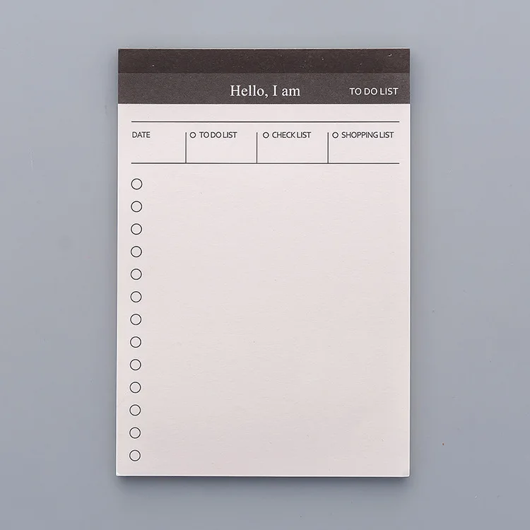 Корейская проверка покупок, чтобы сделать список блокнотов, клейкий блокнот для заметок, индекс Memopad, карточка-закладка, школьный офис, стационарный планировщик, контрольный лист - Цвет: Todo