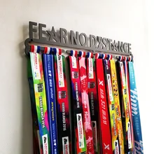 Fear No Distance medal hanger Inspirational medal holder Sport medal hanger for 32+ medals Fear No Distance medal hanger Inspirational medal holder Sport medal hanger for 32+ medals