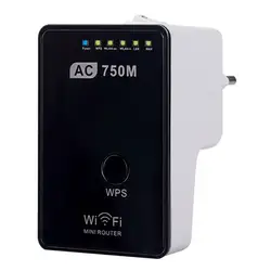 750 м двойной частоты Беспроводной маршрутизатор с поддержкой Wi-Fi IEEE 802,11 ac/b/g/n маршрутизатор/AP /ретранслятор удобный выключатель питания