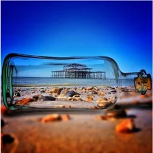 Пользовательский пейзаж, картина, выложенная алмазами море пляж стеклянные картины для украшения стен 5d вышивки крестиком наборы вышивка Мозаика горный хрусталь иконы