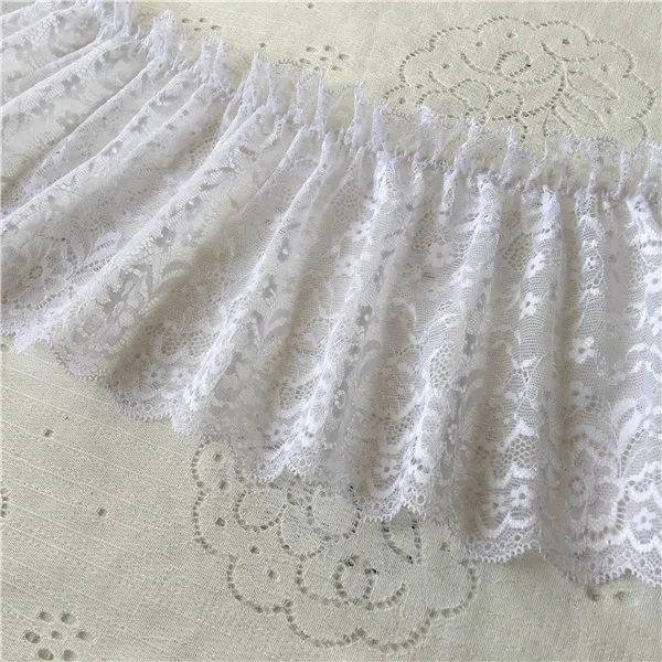 3Yard 5Yard/Лот 18 см в ширину белые эластичные тесьмовые фабричные складки шторы диван