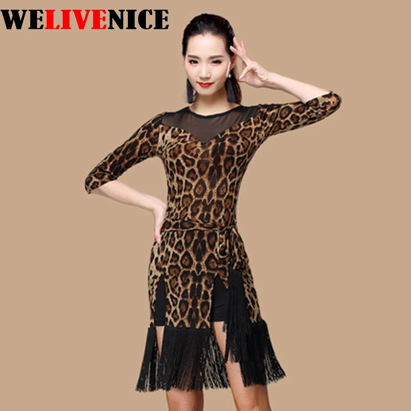 

6 Colors Modern Dance Dress for Girls Dance Competition Latin Salsa Dress Latin Dance Dress Polyester kids Latin Dress Samba
