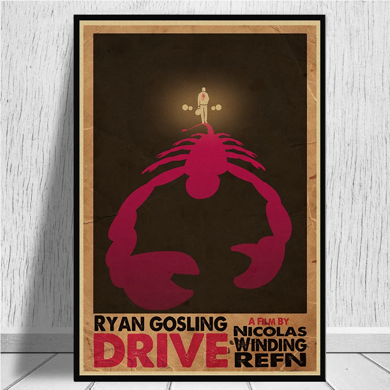 Drive Ryan Gosling ретро плакат, крафт-бумага, бумага для бара, кафе, домашний Декор, живопись, наклейка на стену