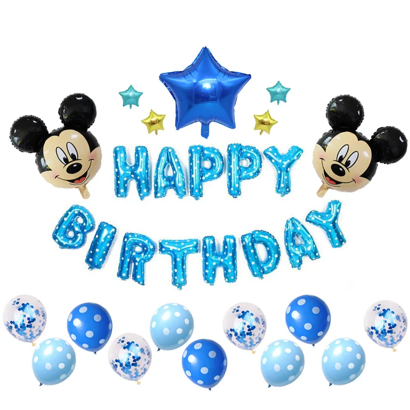 Mickey Mouse Happy Birthday Son Foil Balloon Birthday Party Decoration 28635 