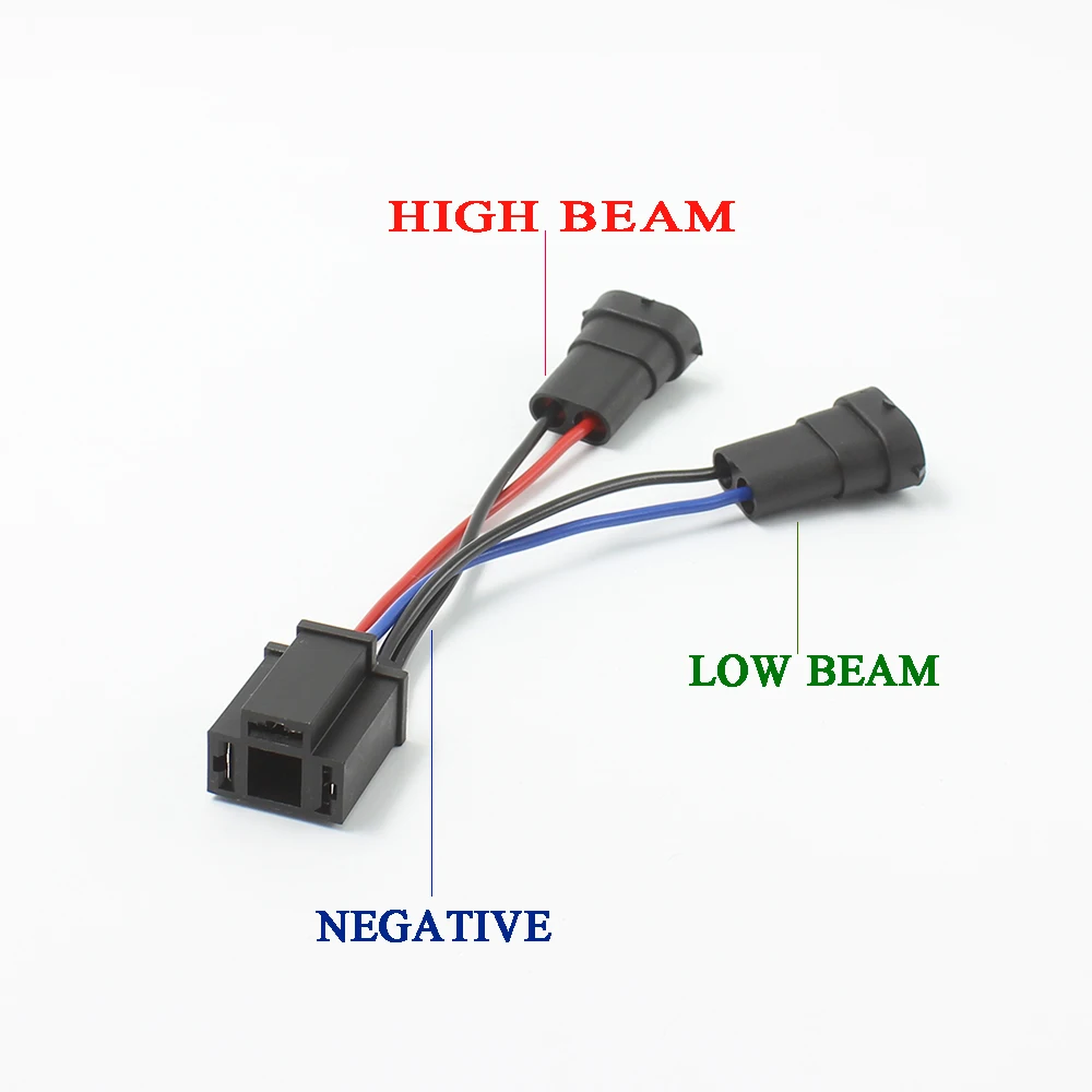 2 шт. H4 для H9/H11 Hi/короче спереди и длиннее сзади) с двумя типами света фар Жгут проводки сплиттера адаптер H4 жгут проводов двойной фары дальнего света для Harley Road King