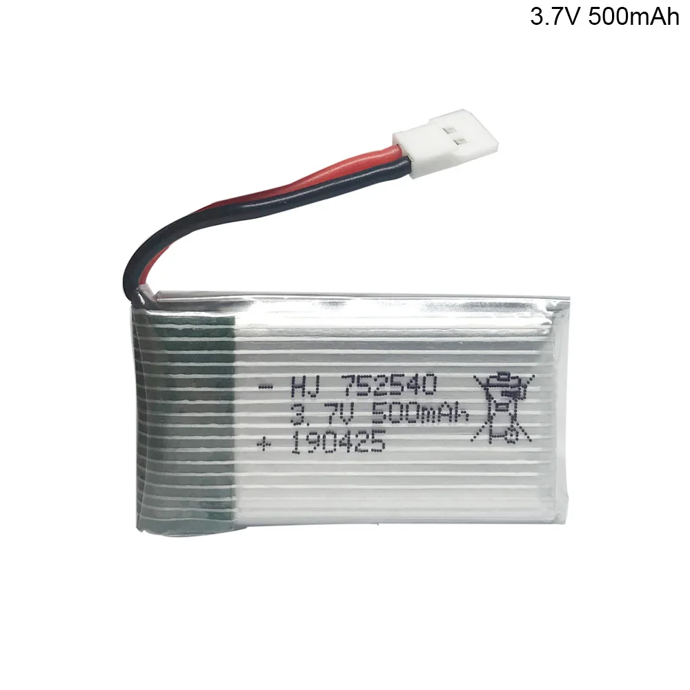 Литий полимерный аккумулятор для Syma X5C X5SW M68 Cheerson CX 30 H5C Tianke 3 7 в 500 мАч 752540