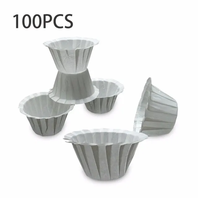 Cheap 100PCS Disposable Paper Filters Cups Filters Fit For Keurig coffee manchine coffee capsule Coffee Filter Paper Bowl