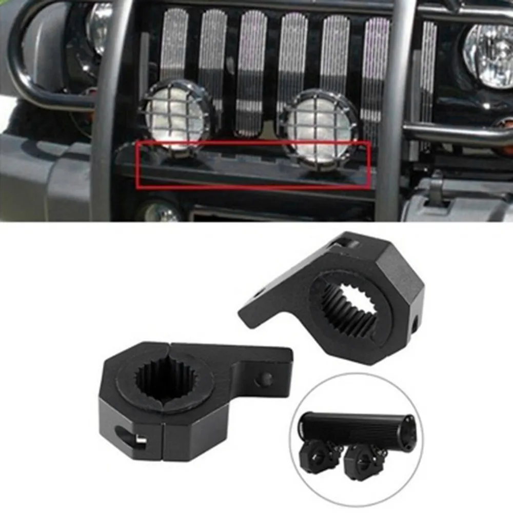 

2018 2pcs Universal Mount 15-30mm Bracket Fog Driving Light Spotlight holder Clamp Bracket for Car Motorcycle Crash Bar Guard