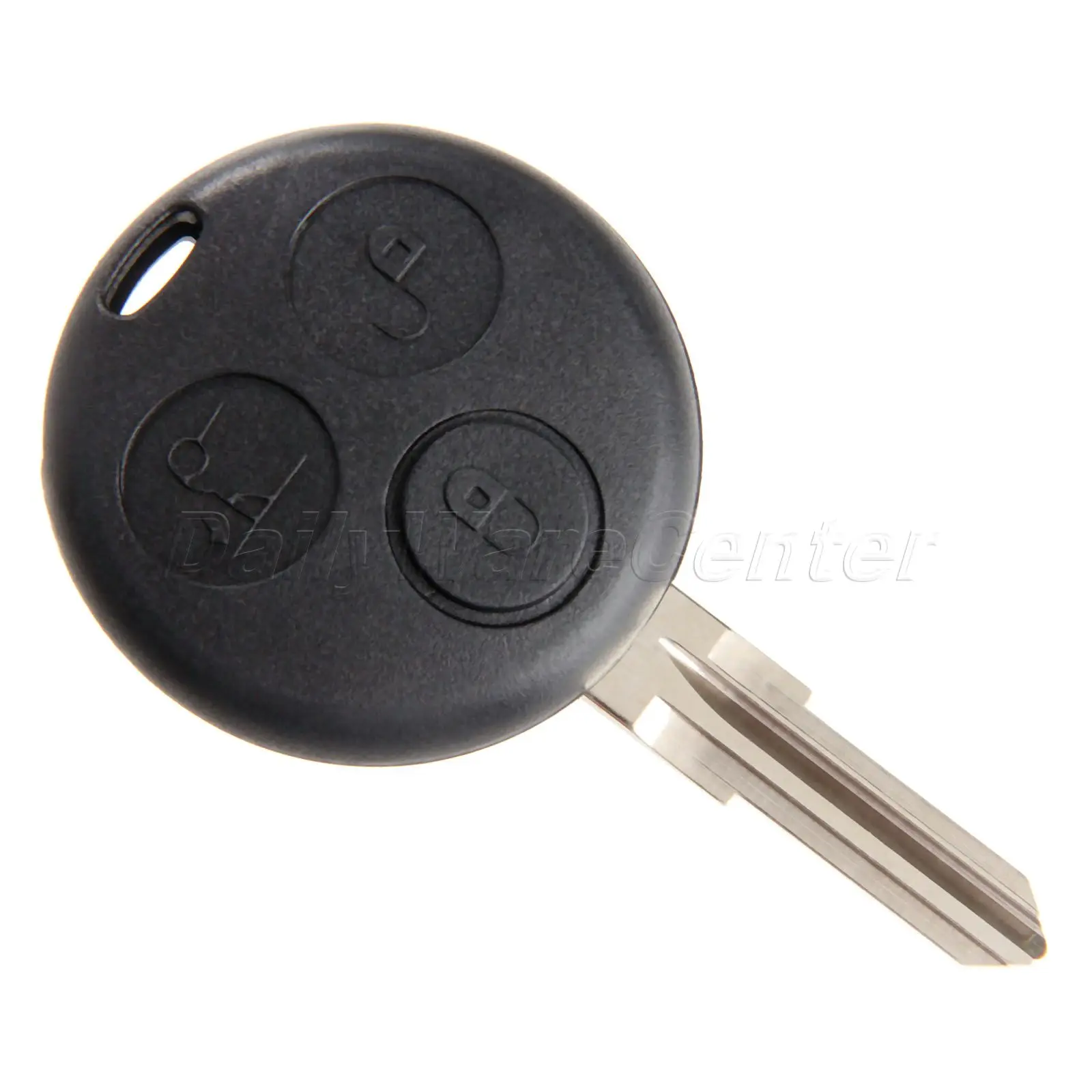 

Mgoodoo 3 Button Remote Car Key Shell Case Uncut Blade Replacement Key Fob For Mercedes Benz Smart Fortwo 450 Keyless Entry Case